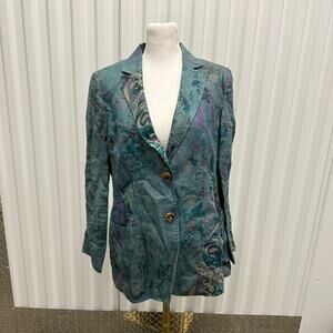 Kaye Su by Kim Yeonju paisley Korean blazer